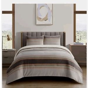 3 Pieces Sherpa Blanket Borrego Comforter Set Queen